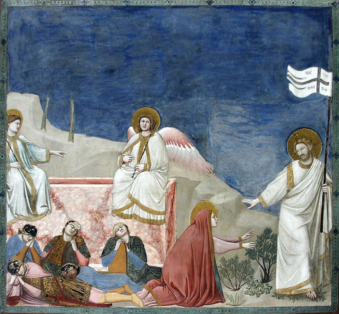 Giotto, Noli me tangere. Scrovegni Chapel, Padua 