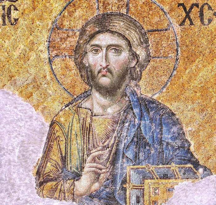 Jesus Christ Pantocrator . Hagia Sophia, Istanbul.