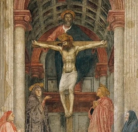 Masaccio. Holy Trinity . Santa Maria Novella, Florence.