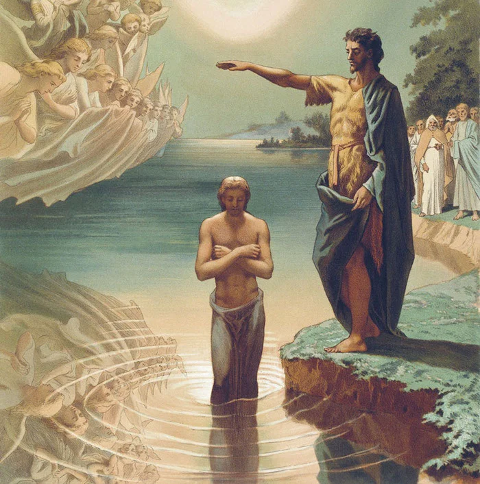 Grigory Gagarin. Baptism of Christ .