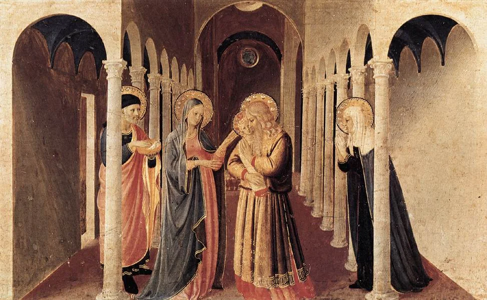 Fra Angelico. The Presentation of Christ in the Temple (Cortona Polyptych)