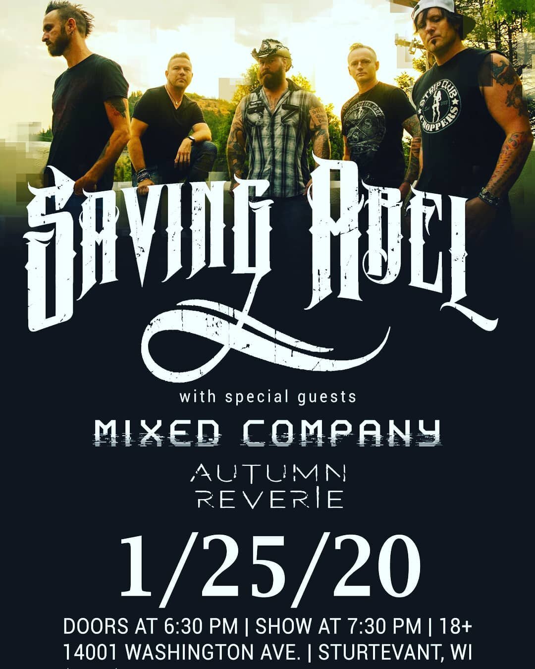 BREAKING NEWS!!! After a short break we kick off 2020 with a show opening for @officialsavingabel and @mixedcompany_reborn at @rtetwenty on Saturday January 25th.  Come out for one hell of a show!! #route20outhouse #savingabel #mixedcompany #postegru