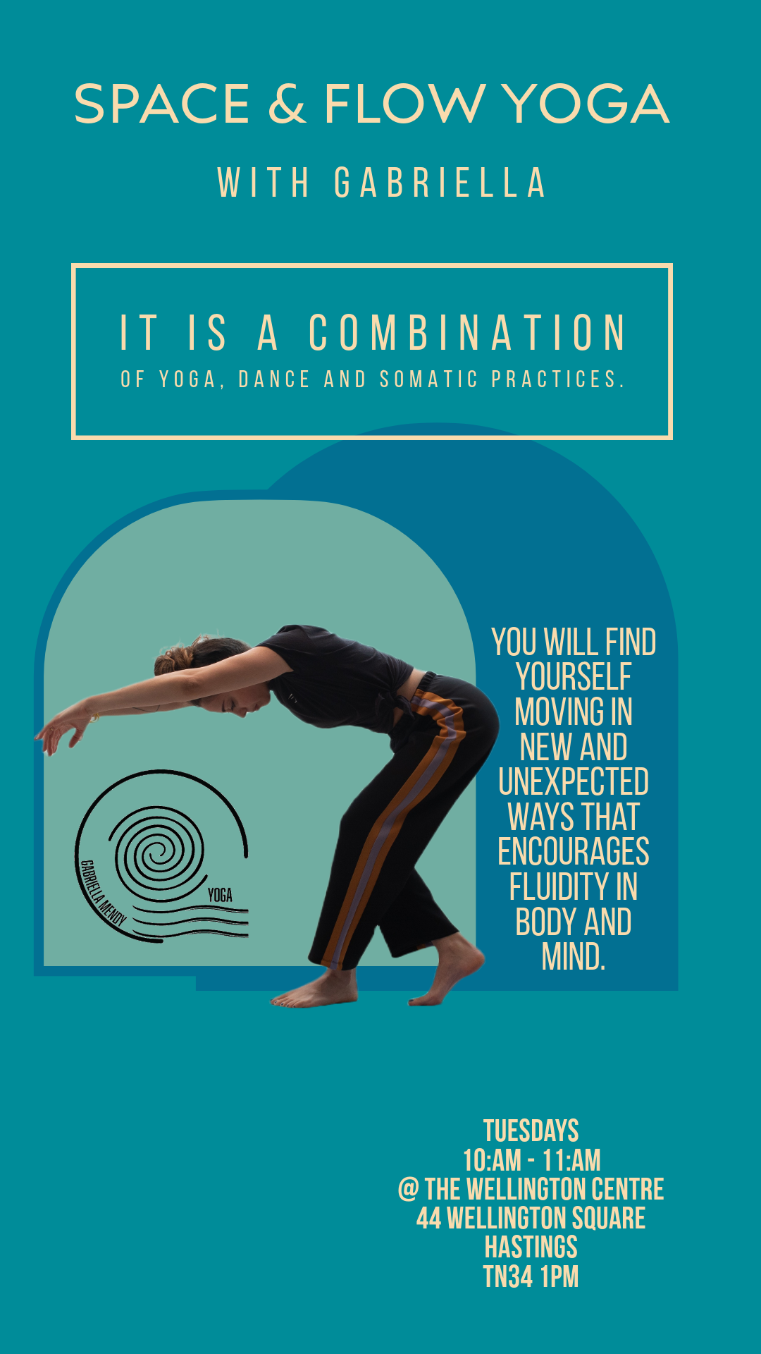 March offer:  Space &amp; Flow Yoga with Gabriella