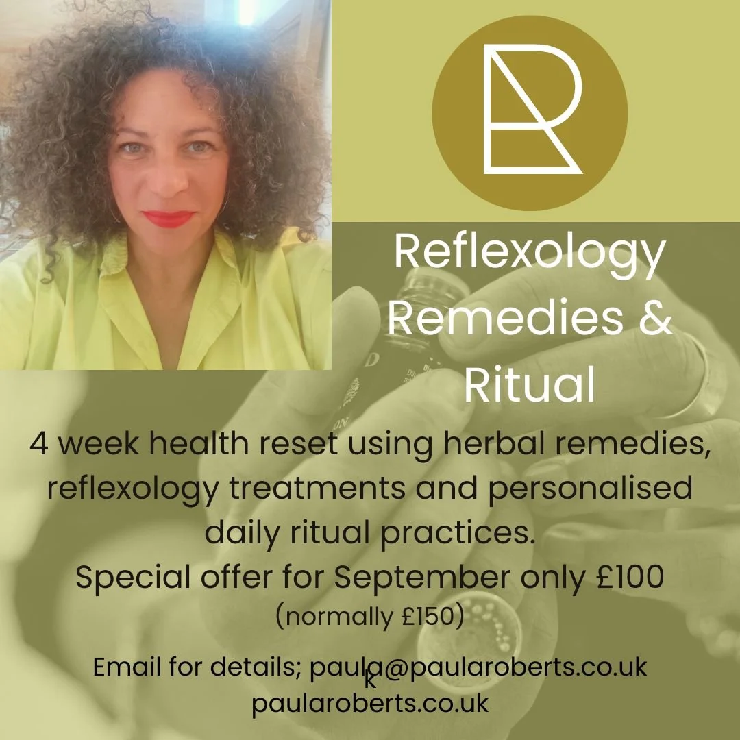 September Offer:  September Reset using Reflexology, Remedies &amp; Ritual with Paula