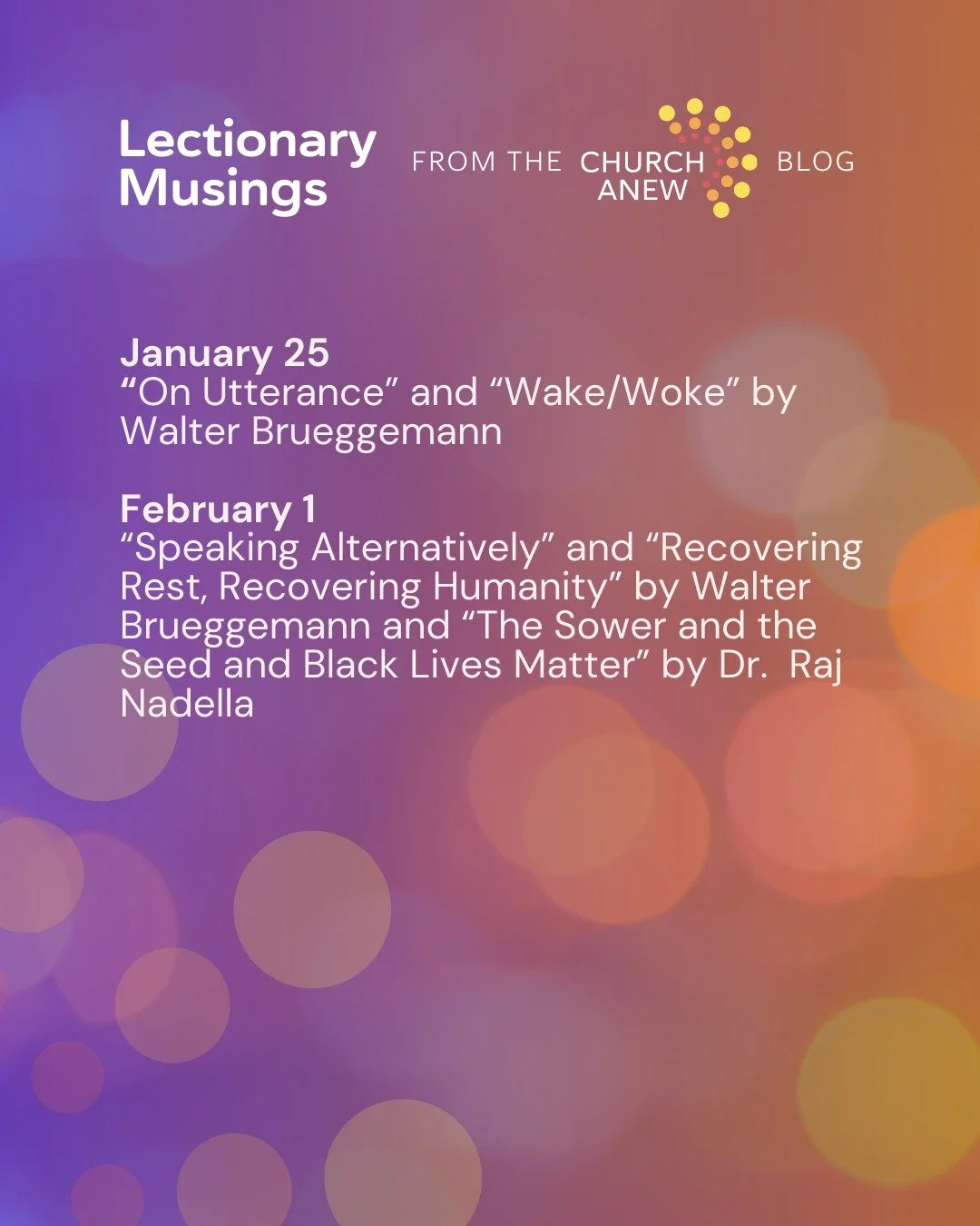 We offer a a short list from our blog that can help you think through preaching the lectionary over the coming weeks. Read more at the link in our bio!