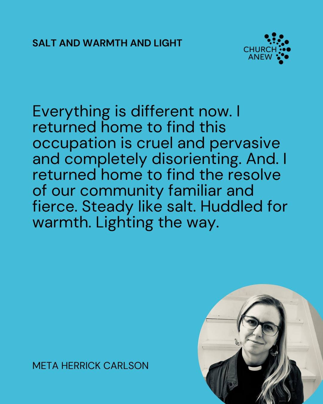 In the face of the ongoing federal presence in her home city of Minneapolis, Meta Herrick Carlson found a call to determined hope in an email from her son&rsquo;s principal. Read more at the link in our bio!