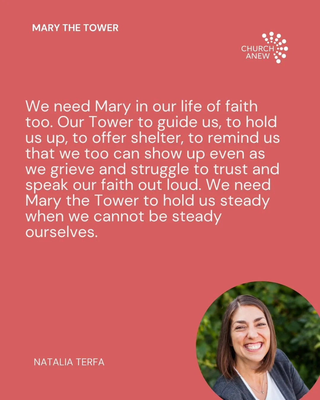@nterfa Pastor and Church Anew creative director Natalia Terfa invites us into a new view of Mary the Magdalene &ndash; and into a new view of our own resurrection. Read more at the link in our bio!