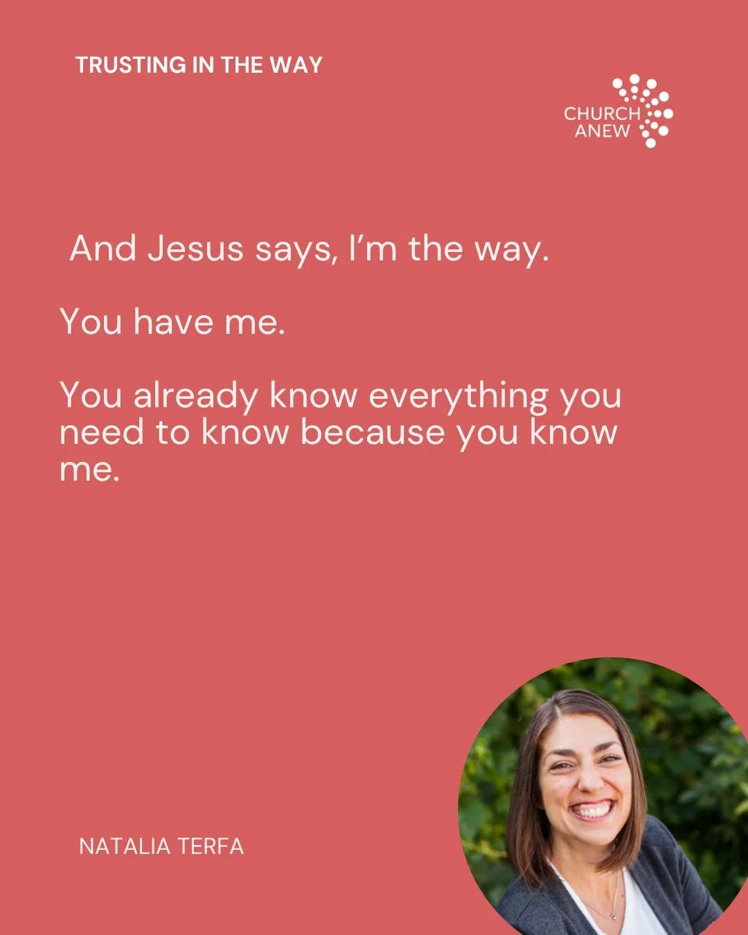 Pastor and creative director Natalia Terfa offers an inclusive read on &ldquo;the way, the truth, and the life.&rdquo; Read more at the link in our bio!