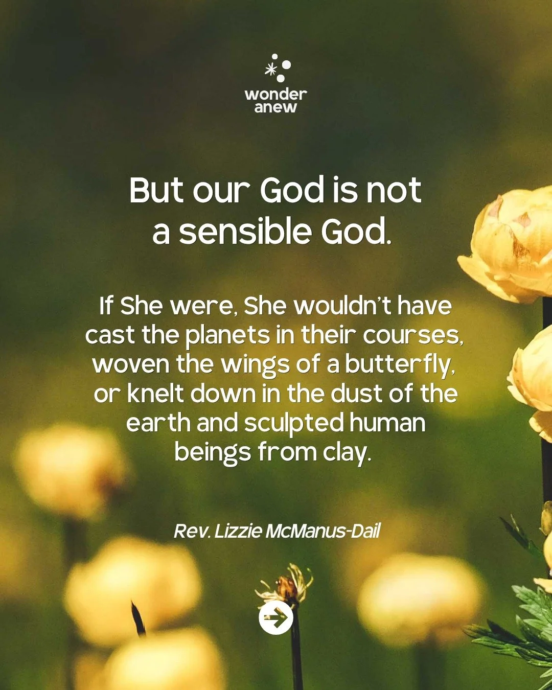 As we close out Mental Health Awareness Month, Rev. Lizzie McManus-Dail shares the many struggles that beset us all and offers a vision of rebellious joy. 🌼 #wonderanew