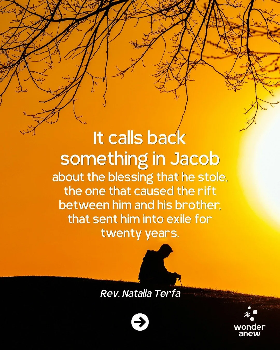 Rev. @nterfa invites us through the story of Jacob to explore our own dark nights of the soul &ndash; and the blessings that follow. 🌚