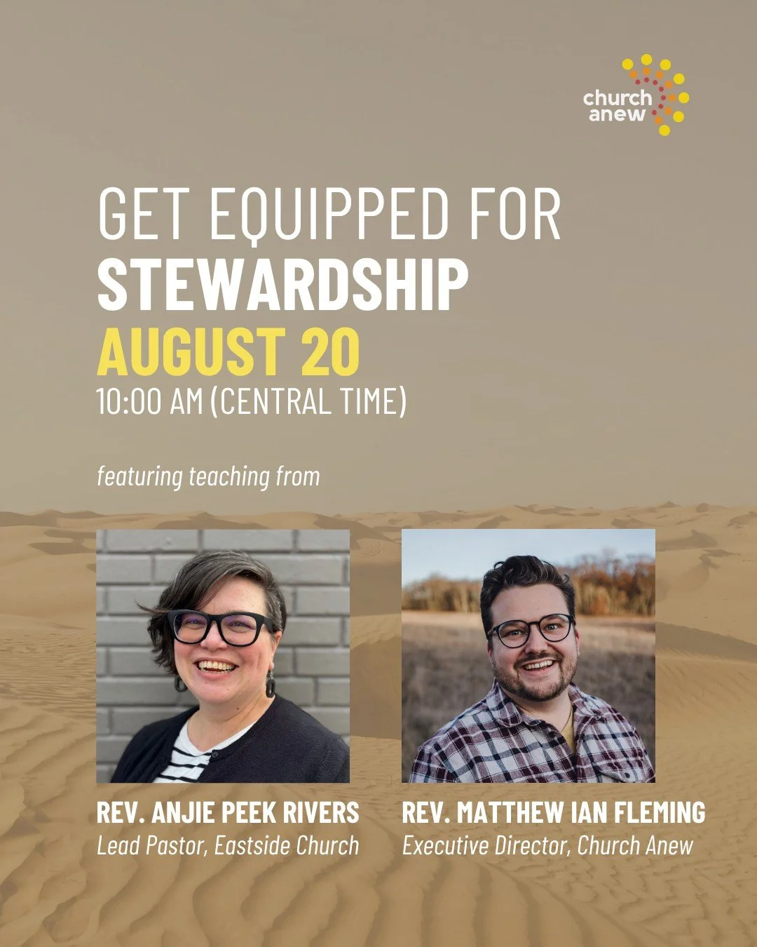 Pay what you can for our latest stewardship resource: In God's Economy and get access to this webinar (live or on-demand). @revanjie  will explore the theme and talk about preaching during stewardship season and @matthewianfleming will share some ide