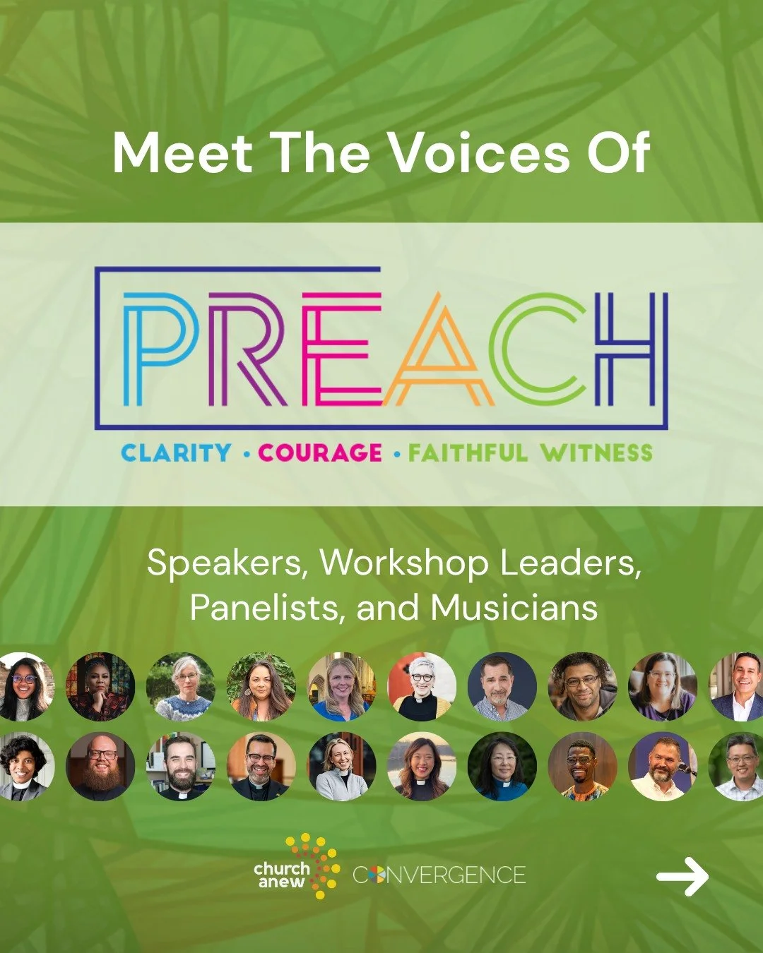 Meet the voices of PREACH! 2026. We're excited to welcome these preachers to our main stage sessions. We'll be sharing about other workshop leaders, musicians, and presenters over the coming days. Comment "preach" for the link to register!