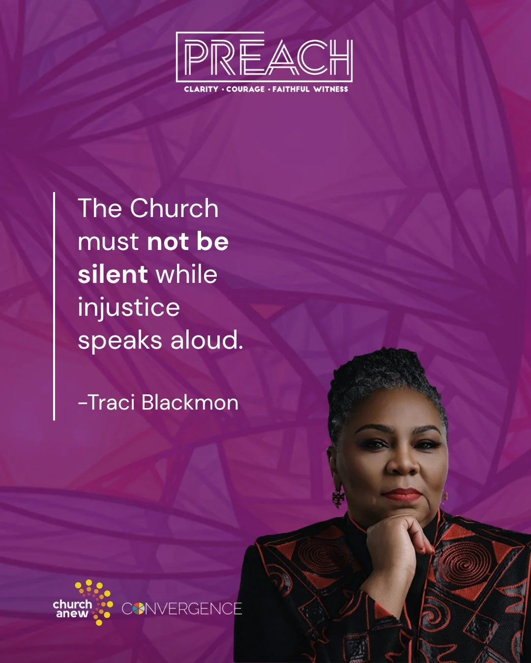 We're grateful to have the witness, wisdom and authenticity of Traci Blackmon as part of our 2026 Preach Conference.  Join us in Minneapolis or online.  Comment 'PREACH' for a link to learn more and register.

More about Rev. Blackmon: 
If you ask Re