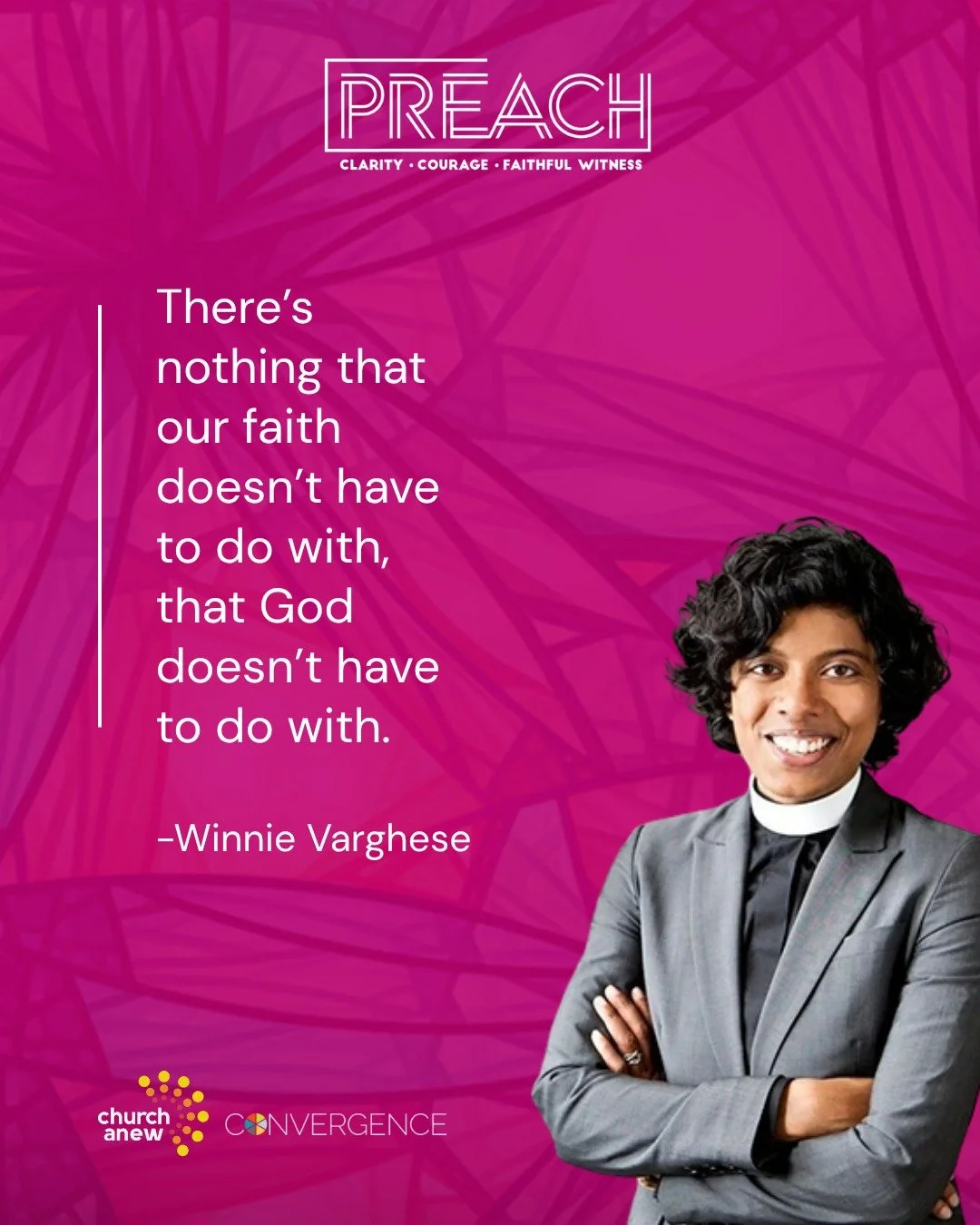 We&rsquo;re looking forward to the presence, honesty, and experience Rev. Winnie Varghese will bring as part of the 2026 Preach Conference. 

Join us in Minneapolis or online. Comment "PREACH" for a link to learn more and register.

More ab