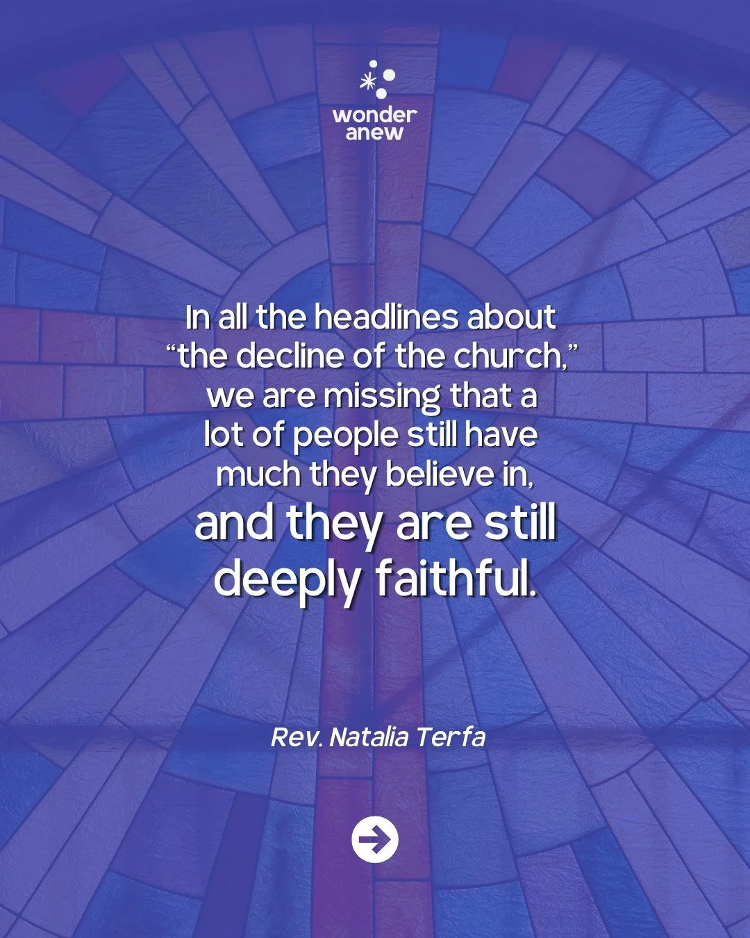 Creative Director and pastor Natalia Terfa was reminded in a recent conference breakout session how many people are still seeking meaning in Christian faith. Are they finding it? 👀