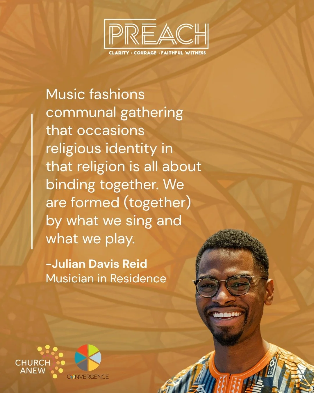 We&rsquo;re honored to welcome the storytelling, presence, and musical gifts of Julian Davis Reid for 2026 PREACH! Conference. 

There's still time to join us in Minneapolis or online! Comment "PREACH" for a link to learn more and register.