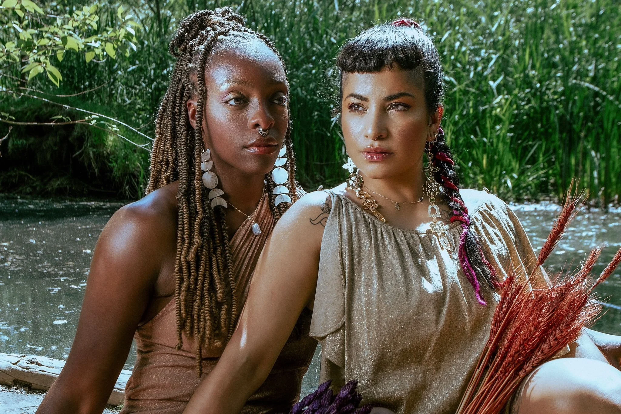 CINNAMOON COLLECTIVE
CinnaMoon Collective is founded by Irma Villafuerte and Nickeshia Garrick, a Central American and Afro-Caribbean contemporary dance duo that is dedicated to reclaiming and honouring ancestral stories from a decolonial perspe