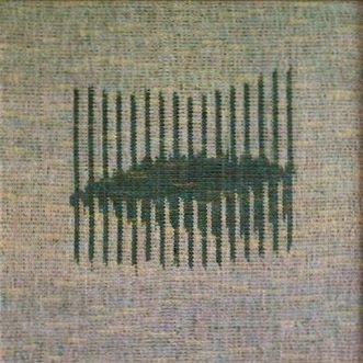 Weighted Lines #4, 2022. 12"x12"