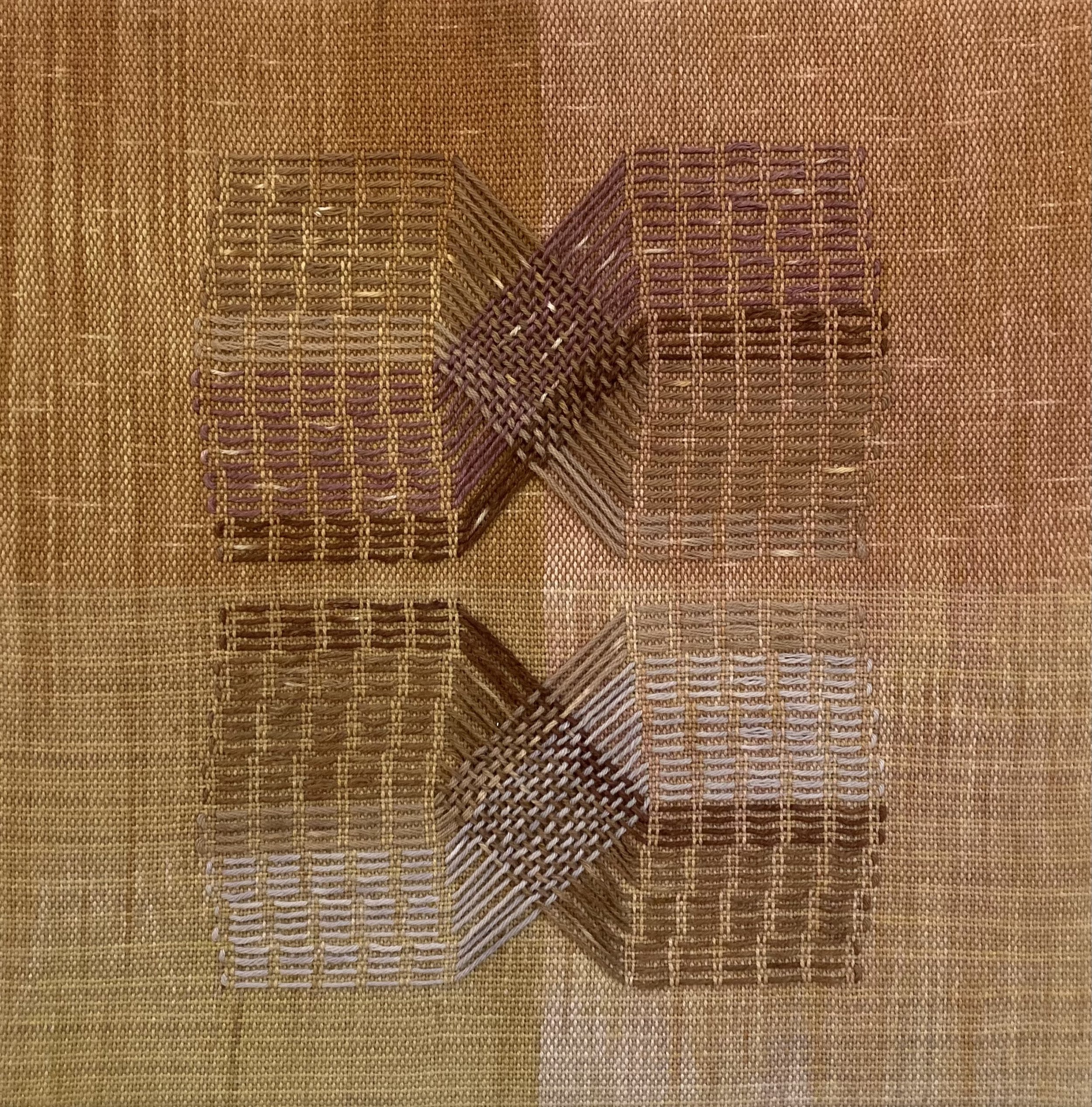 Meta Weave Reflection #3, 2024. 12"x12"
