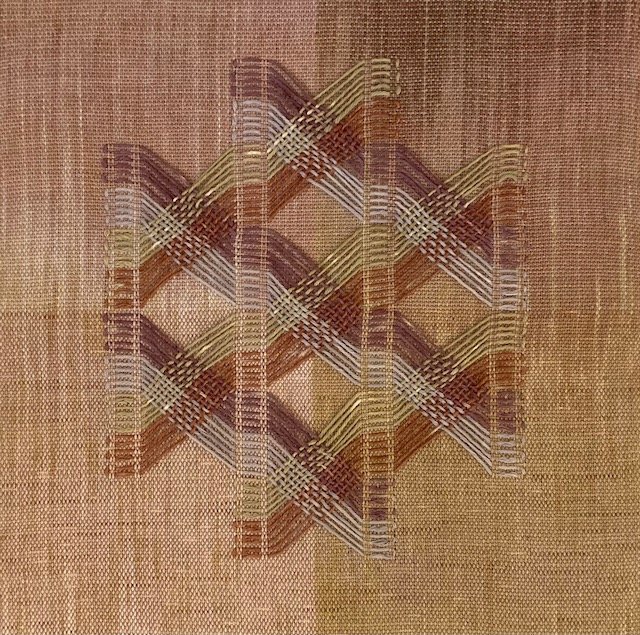 Meta Weave Cross Hatch, 2024. 12"x12"