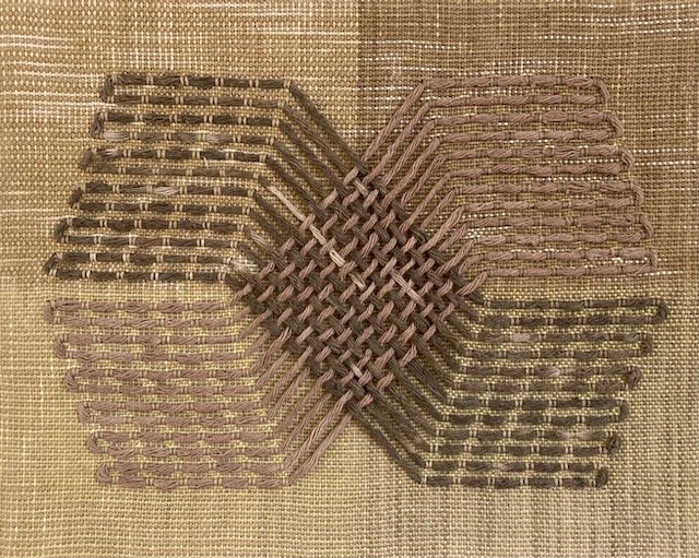 Meta Weave Twill, 2024. 8"x10"