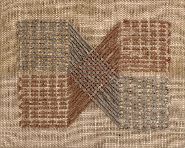 Meta Weave Column, 2024. 8"x10"