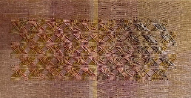 Meta Weave Patterning, 2024. 12"x24"