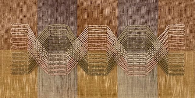 Meta Weave Reflection, 2024. 12"x24"