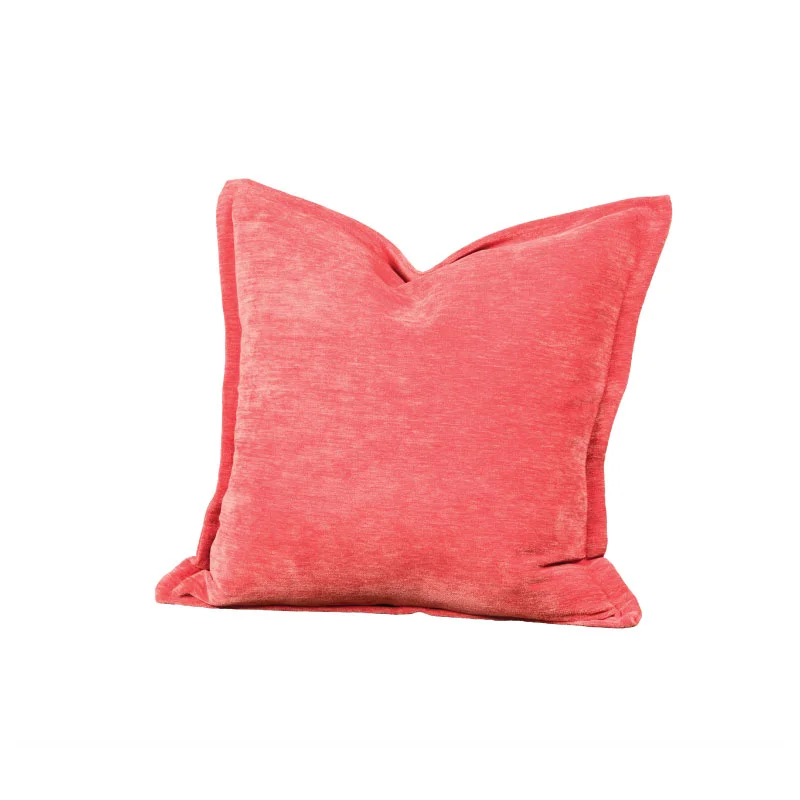 CORAL PLUSH PILLOW 20"l x 20"h
