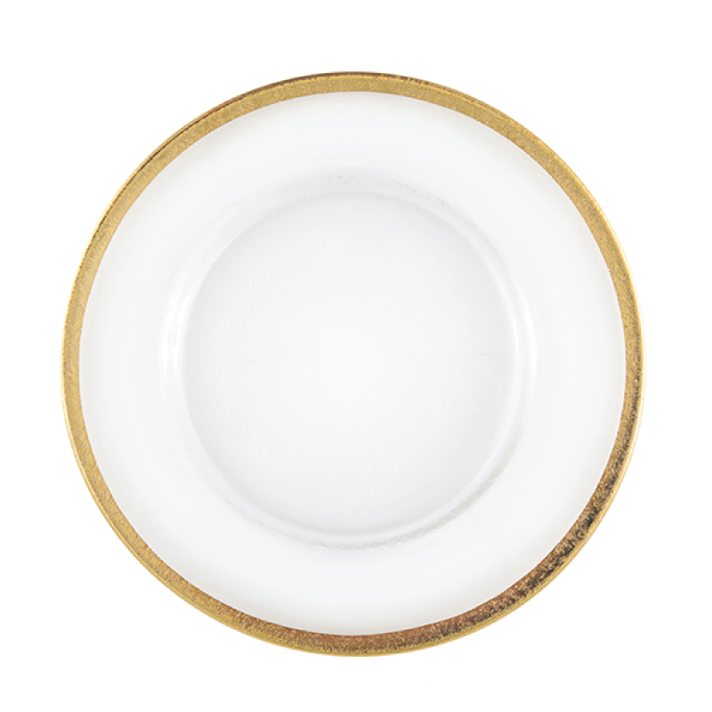 GLASS GOLD RIM CHARGER available in: Charger Plate (12.5")