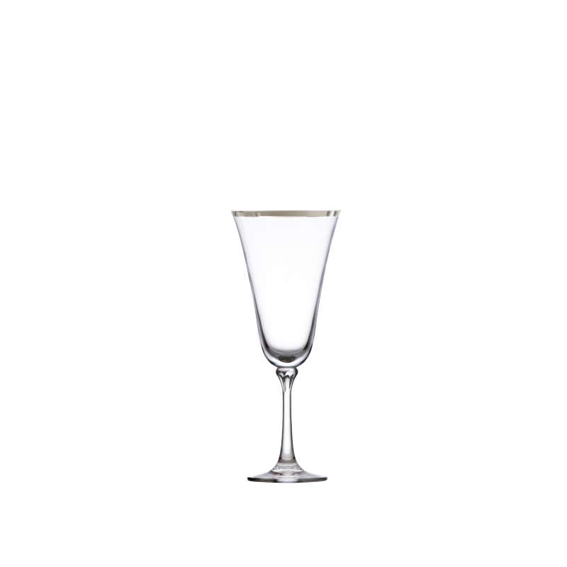 PLATINUM RIM RED WINE GLASS available in: 13.5 ounce