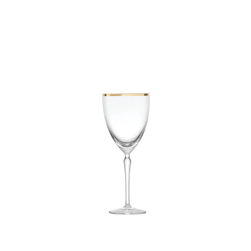 GOLD RIM RED WINE GLASS available in: 13.7 ounce