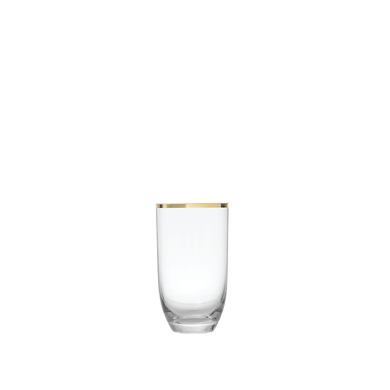 GOLD RIM ALL-PURPOSE GLASS available in: 17 ounce