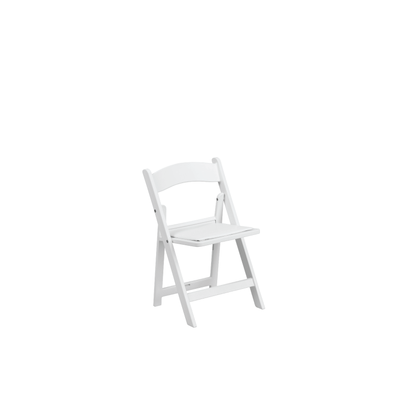 WHITE CHILDREN’S RESIN FOLDING CHAIR