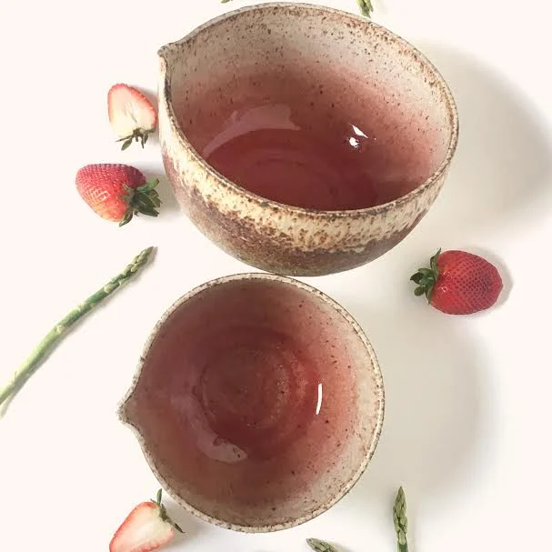 Strawberry Batter Bowls
