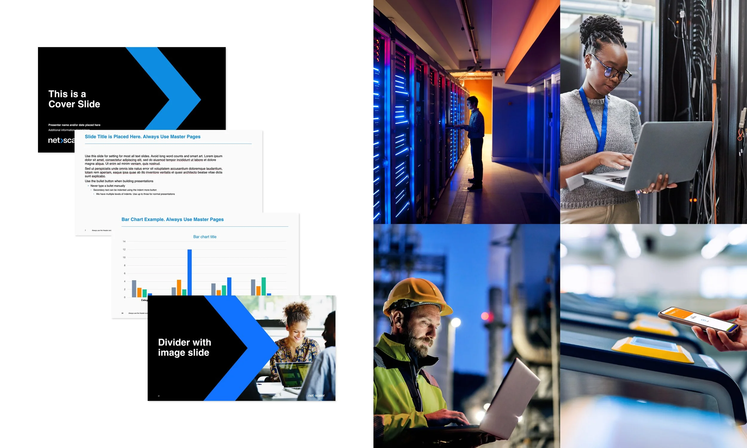 NetScaler presentation template and photography style