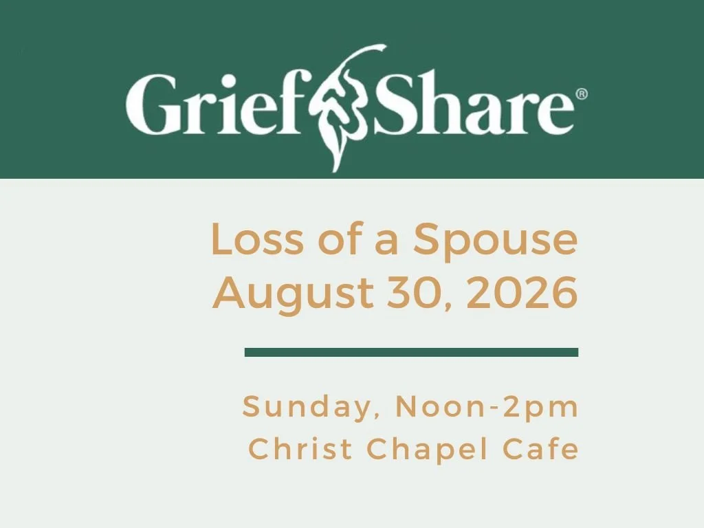 Grief Share Loss of a Spouse 