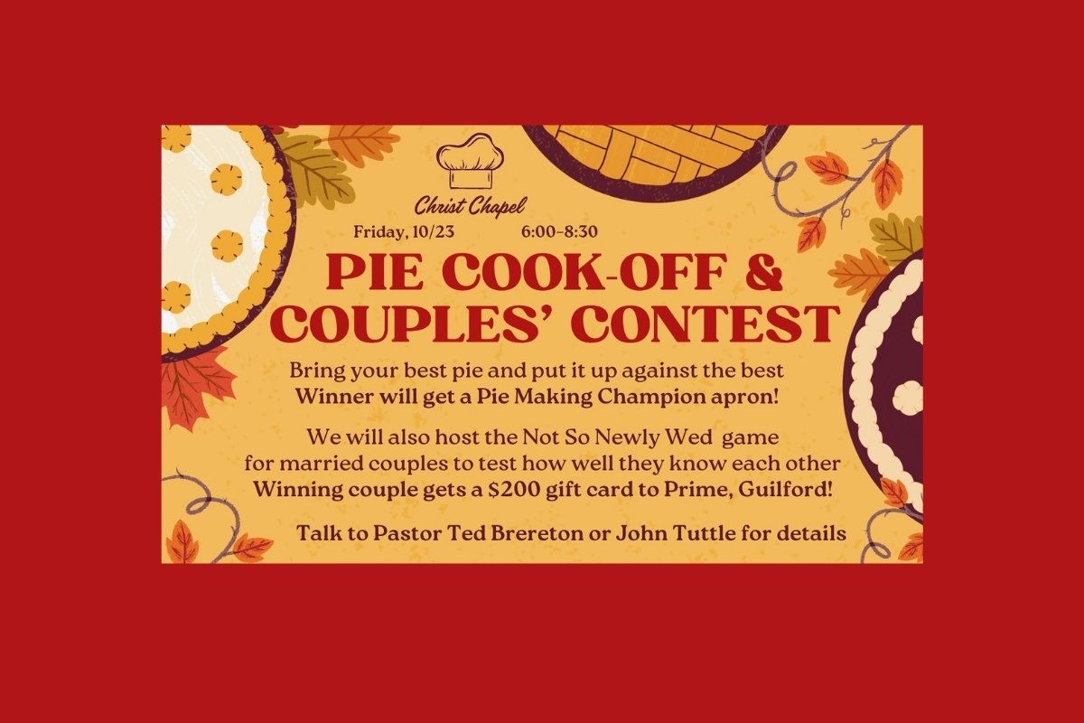 Pie Cook-off &amp;"Not So Newly Wed" Game