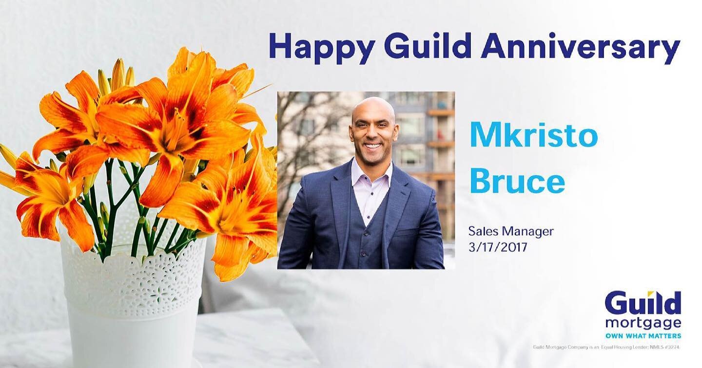 Guess who just hit 4 years with Guild Mortgage!? #GuildMortgage #Mortgage