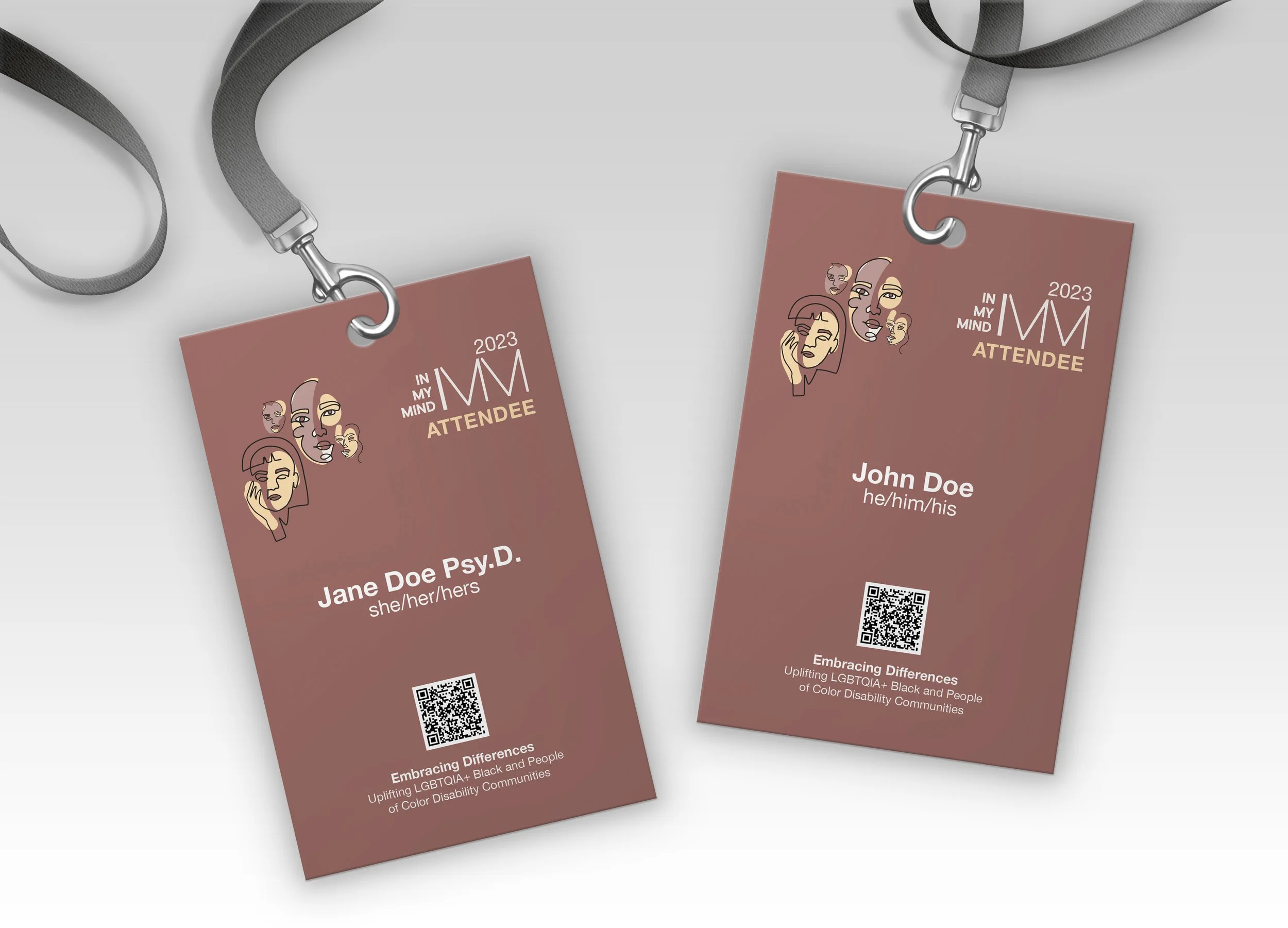   In My Mind 2023 Conference Name Badges  