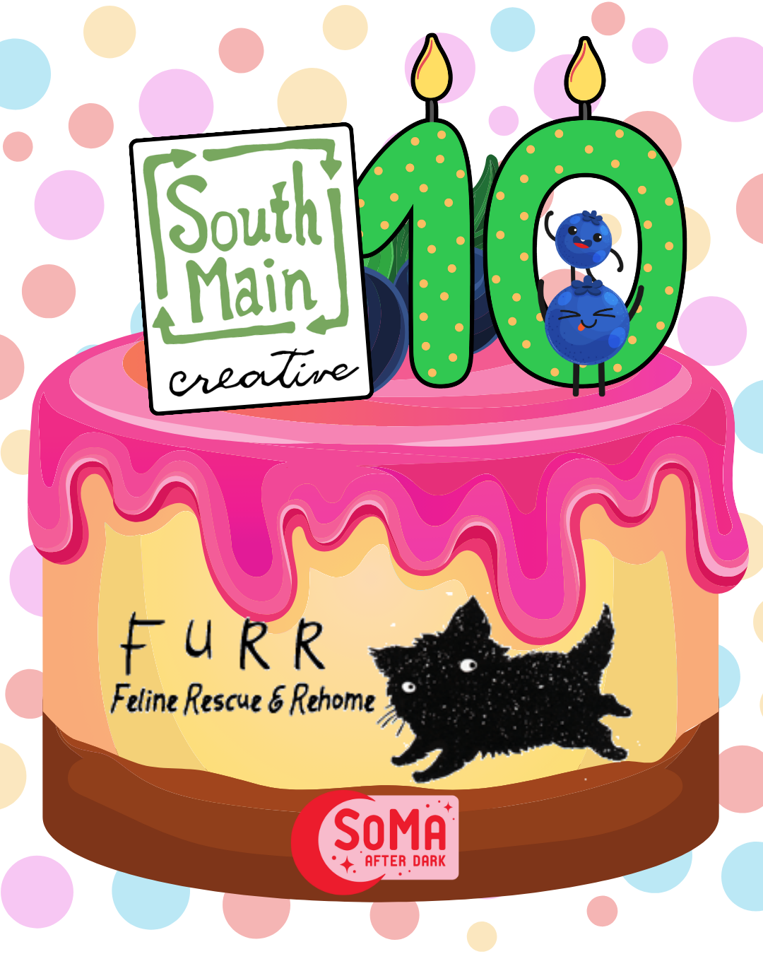 SMC 10th Birthday Party and F.U.R.R. Fundraiser | South Main Creative