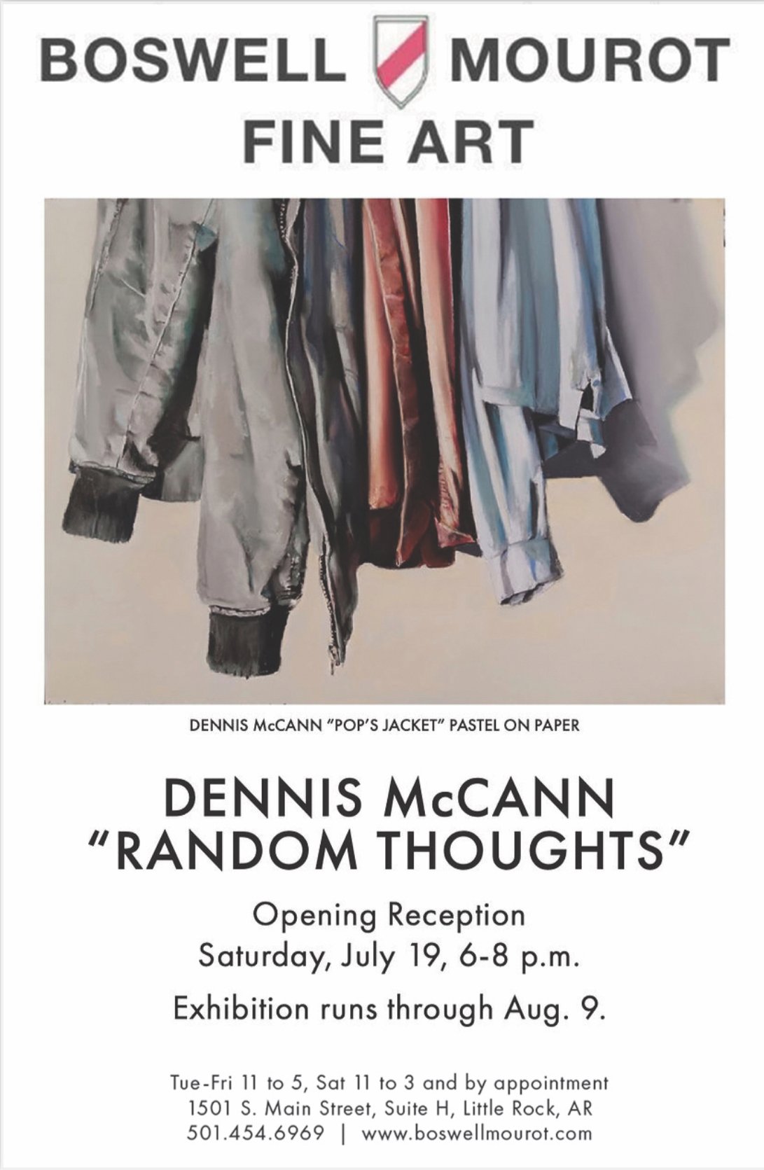 “Random Thoughts” a retrospective of works by well loved Arkansas Artist Dennis McCann