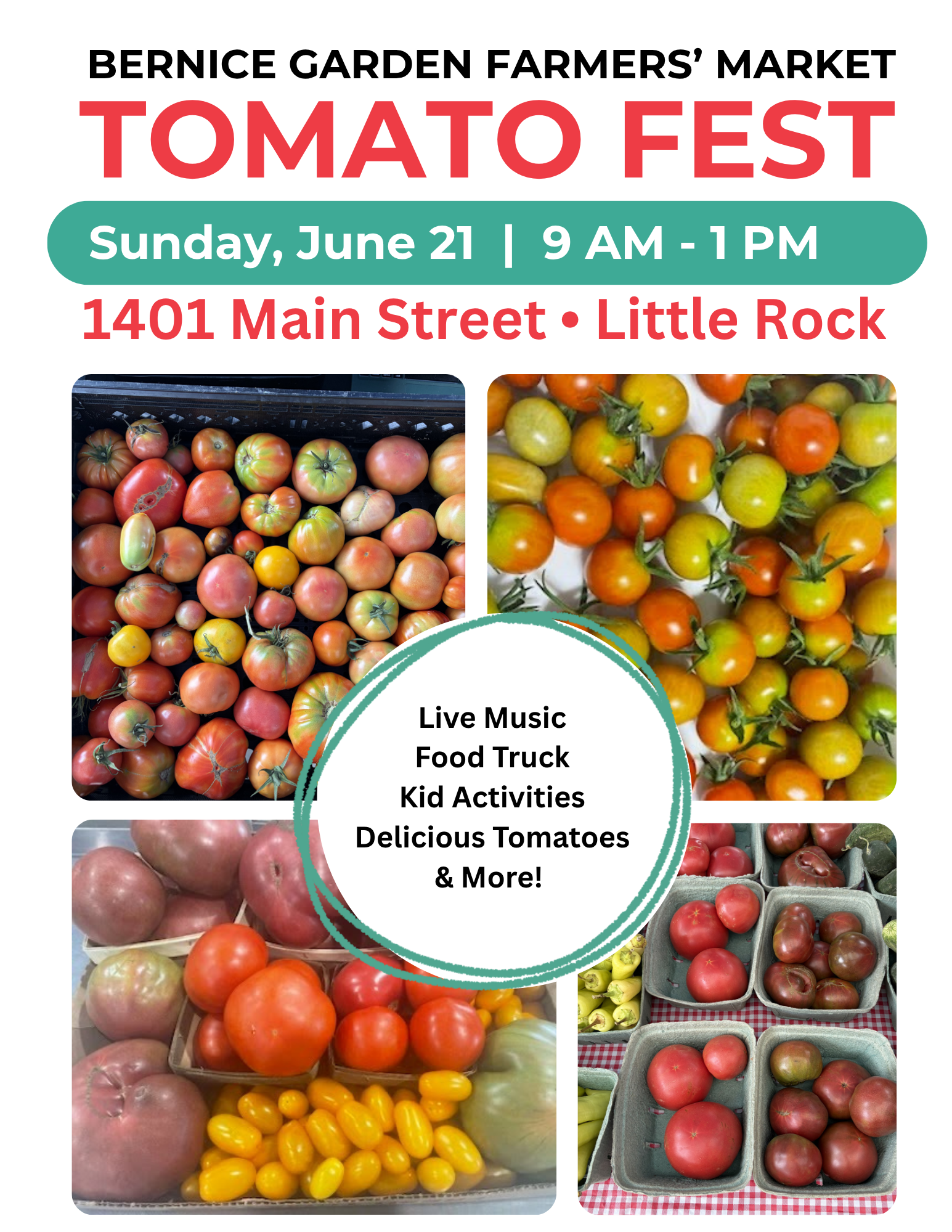 Bernice Garden Farmers’ Market: Tomato Fest