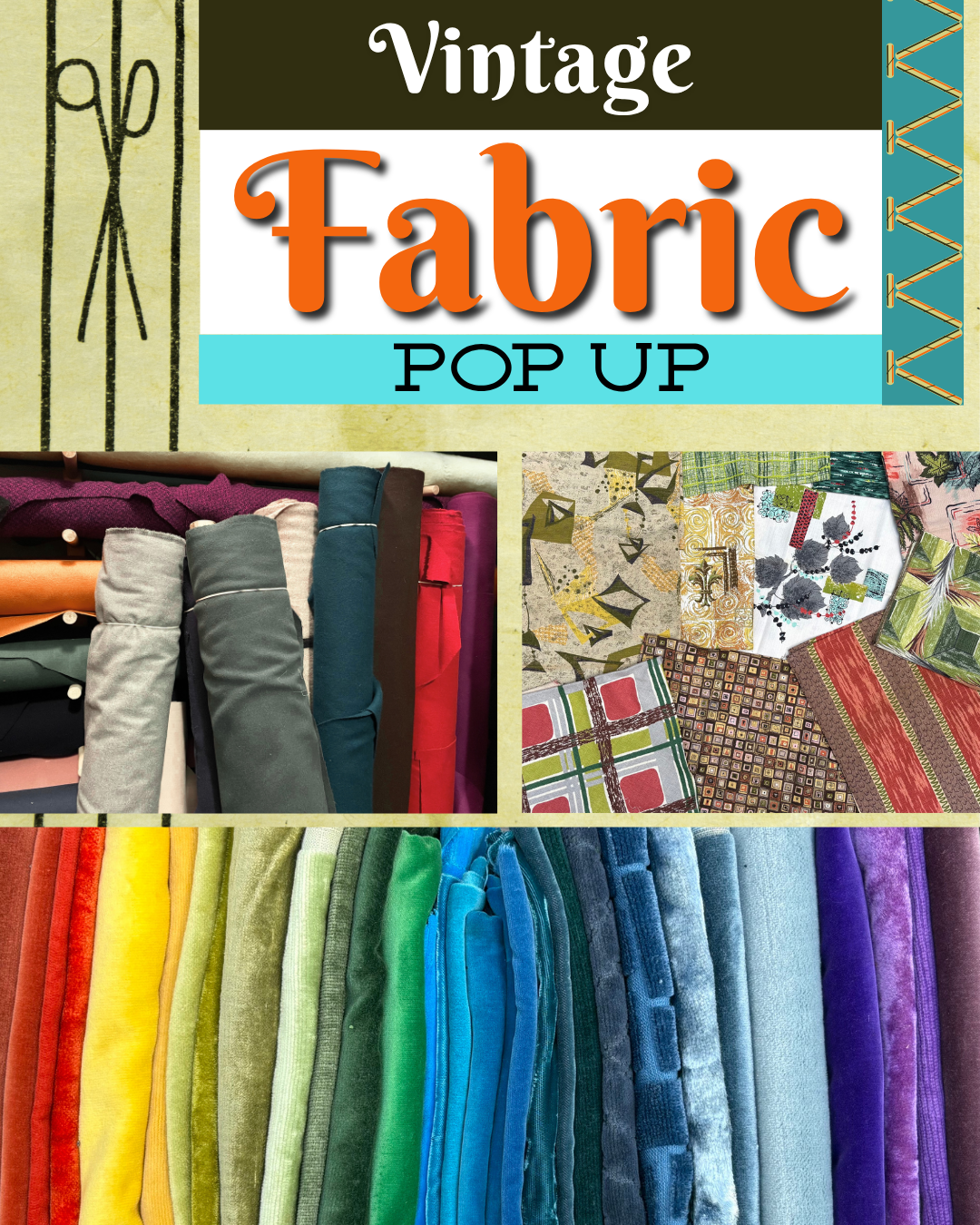 Vintage Fabric Pop-Up