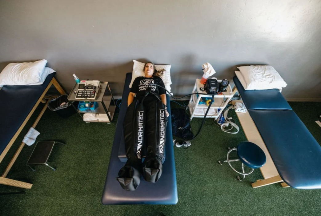 E-stim / Compression setup