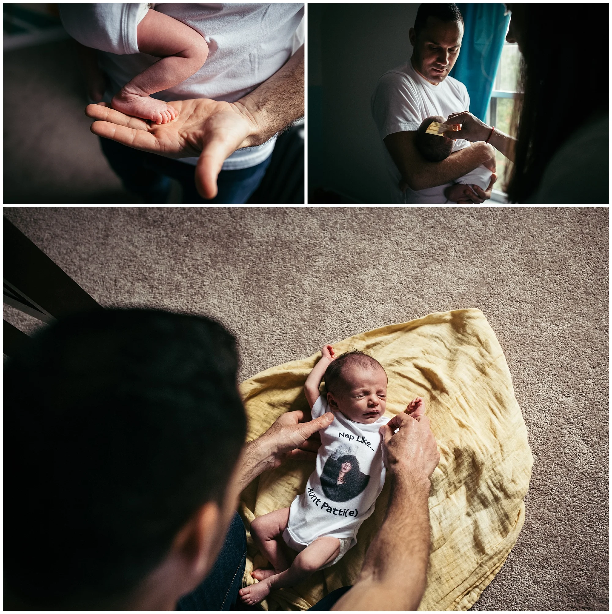 Newborn portrait session with 2 week old Baby Maggie