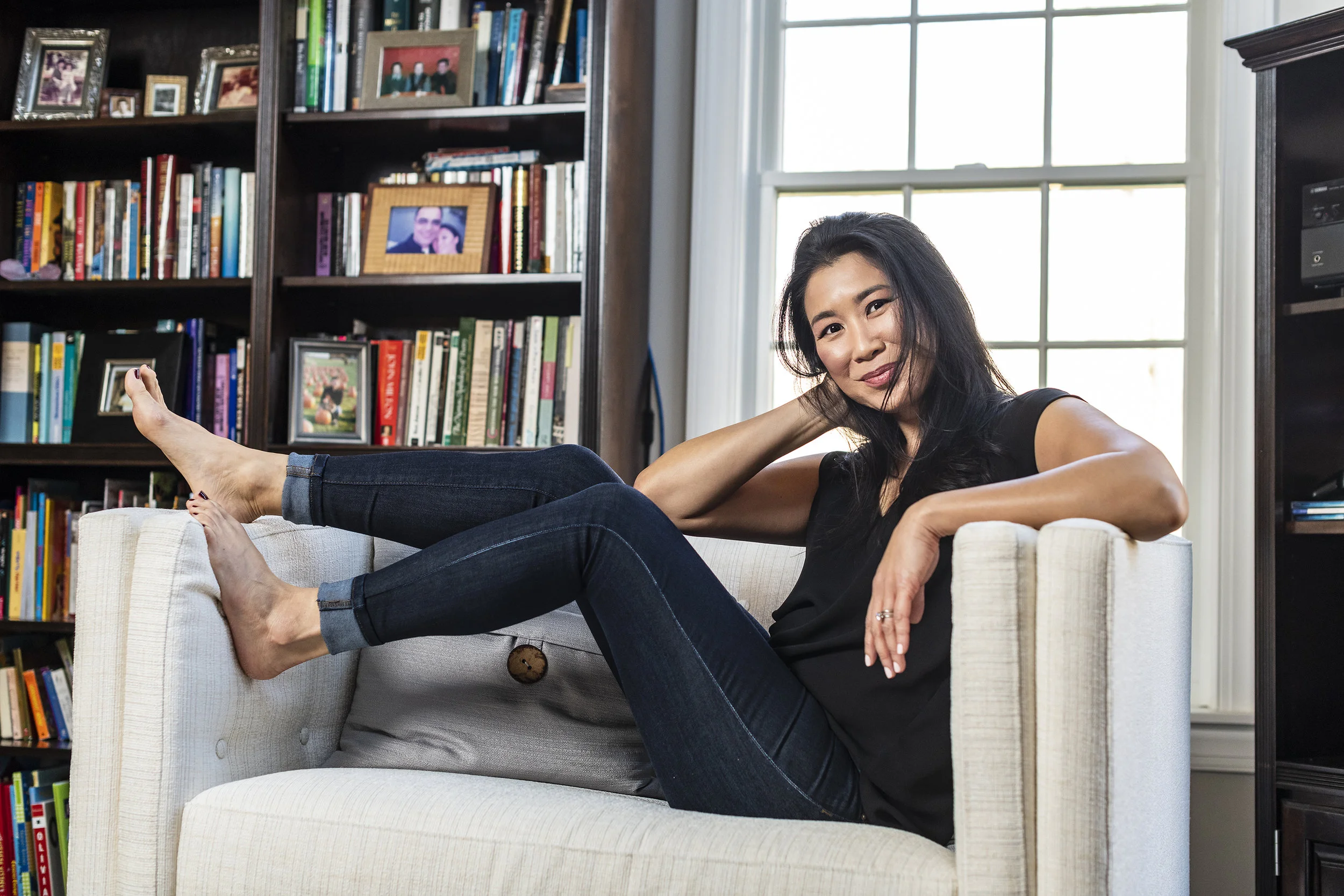 Portraits of Michelle Bajwa in her New Jersey home for Real Woman Magazine
