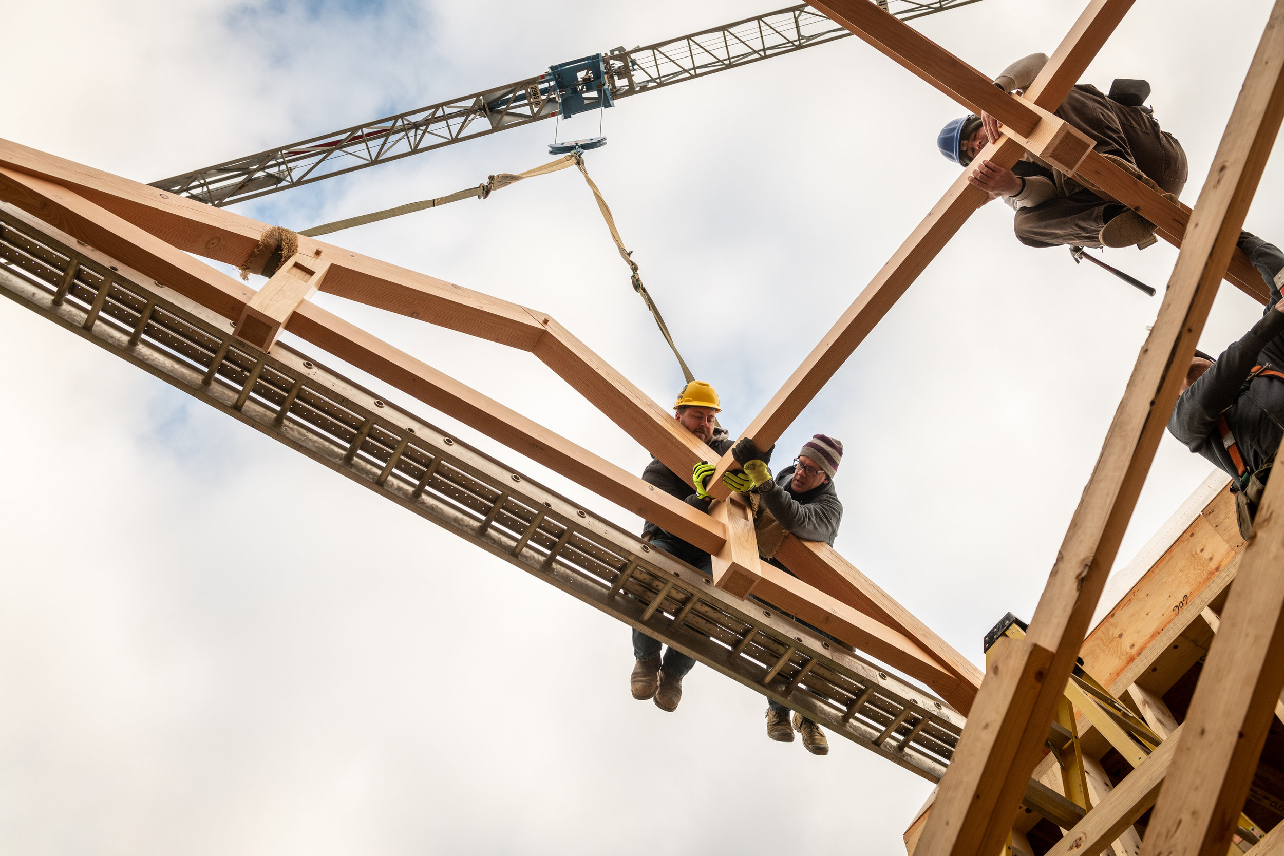 Construction of a new passive house in Chester County, PA.