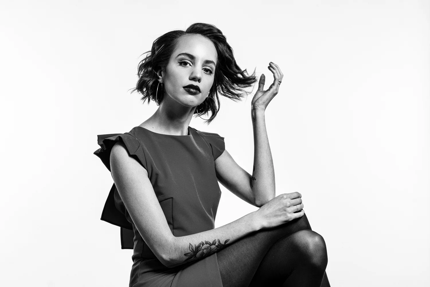 Studio portrait of Lara Witt writer and editor of Wear Your Voice, for Philadelphia Magazine's April 2019 issue.