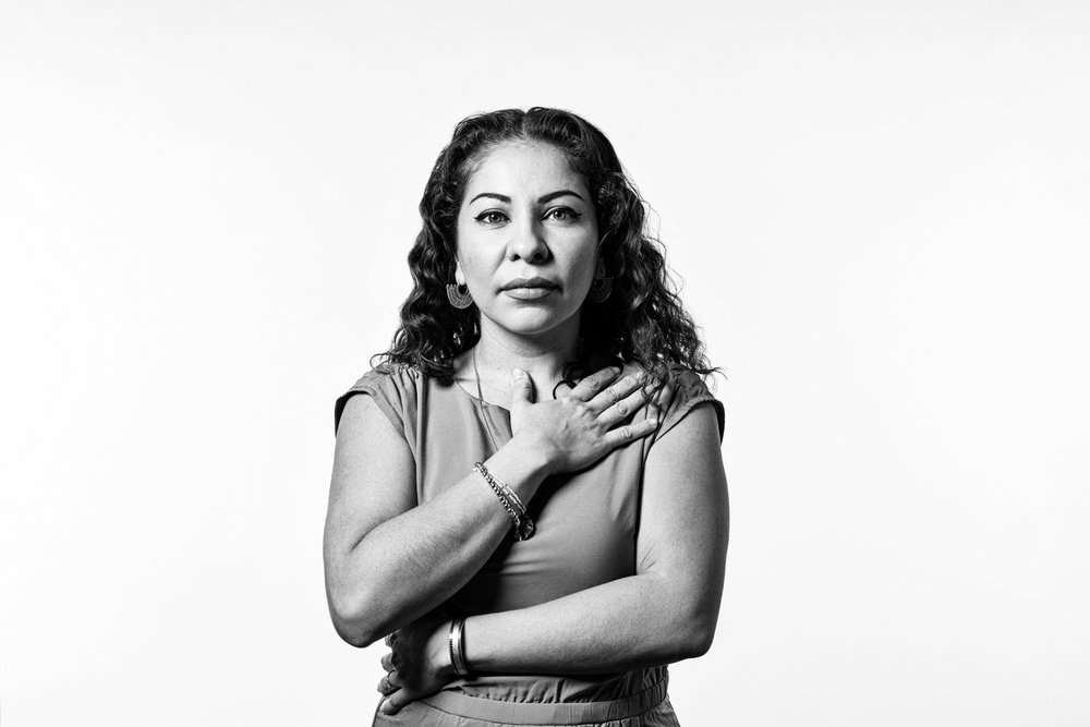  Studio portrait of Michelle Angela Ortiz, mural artist and activist. Shot for April 2019 issue of Philadelphia Magazine.  